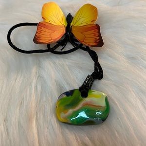 Colorful One of a Kind Handmade Unique Boho Necklace